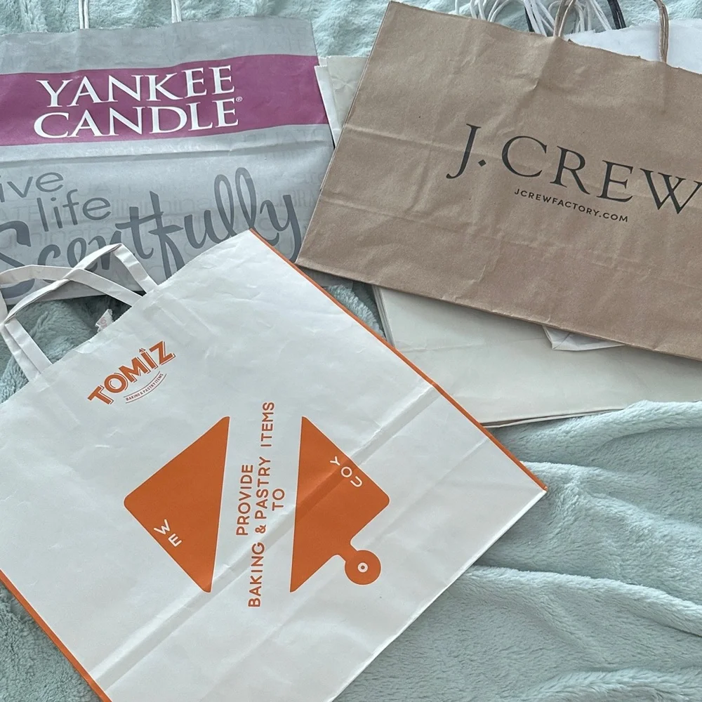 14 Assorted Empty Paper Gift Bags